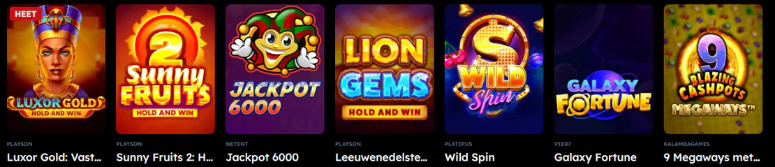 Aanbieders en titels op de site